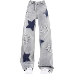 Jeans*Boogzel Clothing Light Star Jeans Blue