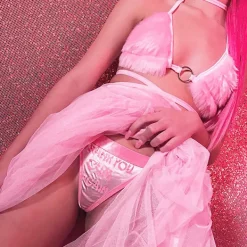 Underwear|Y2K Tops*Boogzel Clothing Light Fuzzy Bra Top Pink