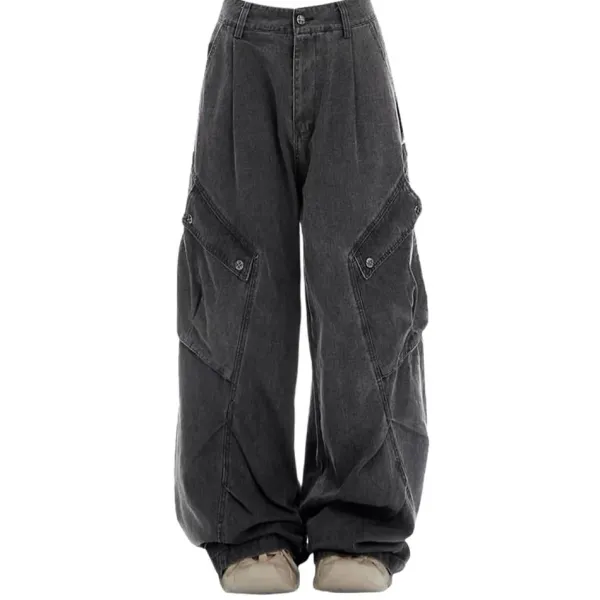 Jeans*Boogzel Clothing Like A Boy Skater Cargo Jeans Black