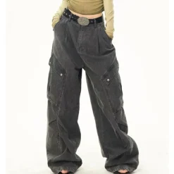 Jeans*Boogzel Clothing Like A Boy Skater Cargo Jeans Black