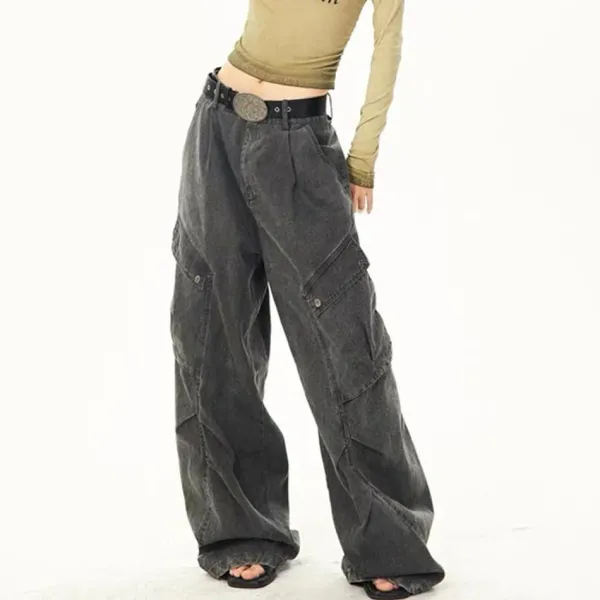 Jeans*Boogzel Clothing Like A Boy Skater Cargo Jeans Black