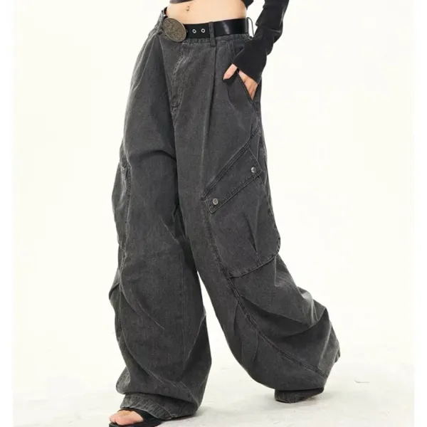 Jeans*Boogzel Clothing Like A Boy Skater Cargo Jeans Black