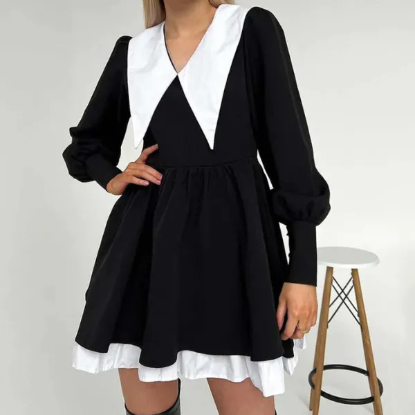 Dresses & Rompers*Boogzel Clothing Like a Doll Collar Dress Black