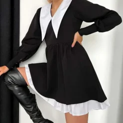 Dresses & Rompers*Boogzel Clothing Like a Doll Collar Dress Black
