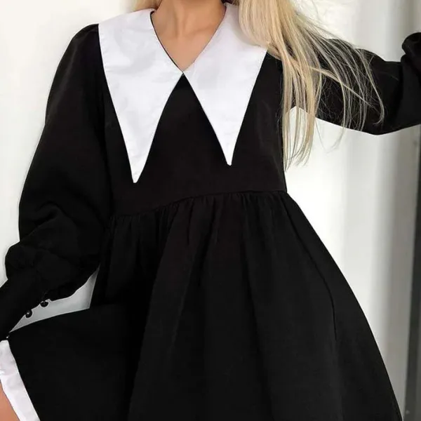 Dresses & Rompers*Boogzel Clothing Like a Doll Collar Dress Black
