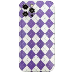 Iphone Cases*Boogzel Clothing Lilac Argyle iPhone Case Purple