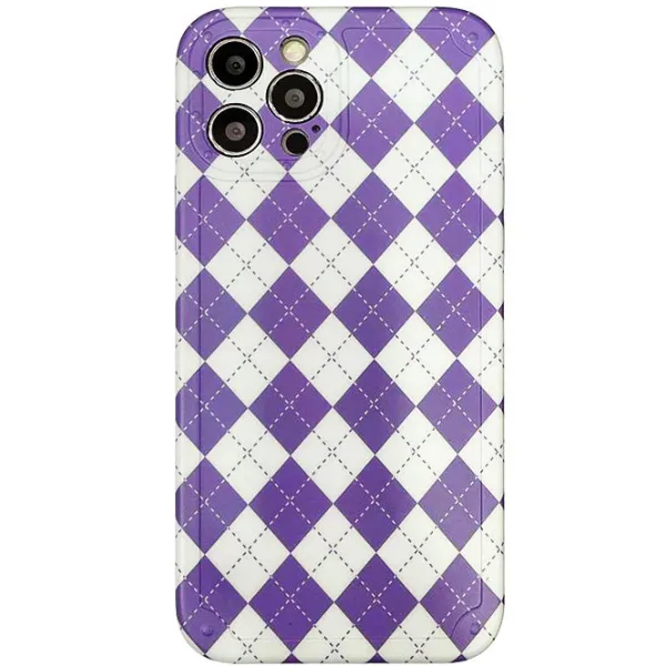 Iphone Cases*Boogzel Clothing Lilac Argyle iPhone Case Purple