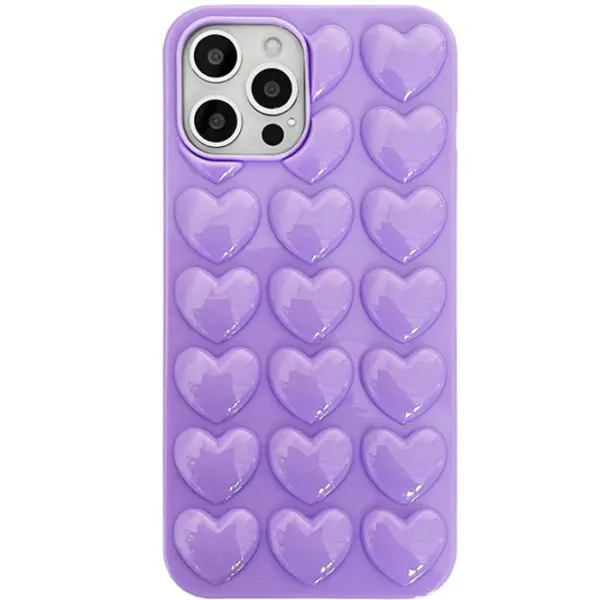 Iphone Cases*Boogzel Clothing Lilac Bubble Heart iPhone Case