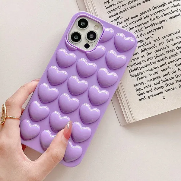 Iphone Cases*Boogzel Clothing Lilac Bubble Heart iPhone Case
