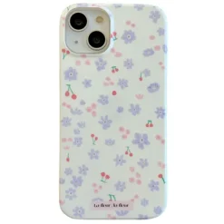 Iphone Cases*Boogzel Clothing Lilac Flowers iPhone Case White