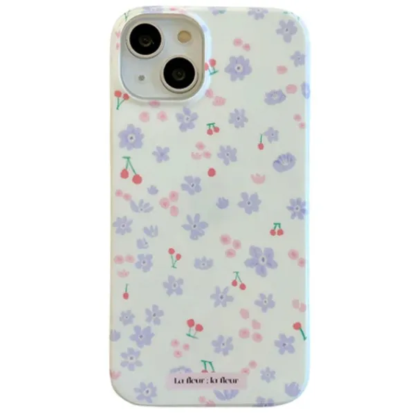 Iphone Cases*Boogzel Clothing Lilac Flowers iPhone Case White