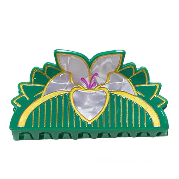 Hair Accessories*Boogzel Clothing Lily Flower Mini Hair Claw Green