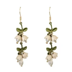 Earrings*Boogzel Clothing Lily Of The Valley Earrings White/green