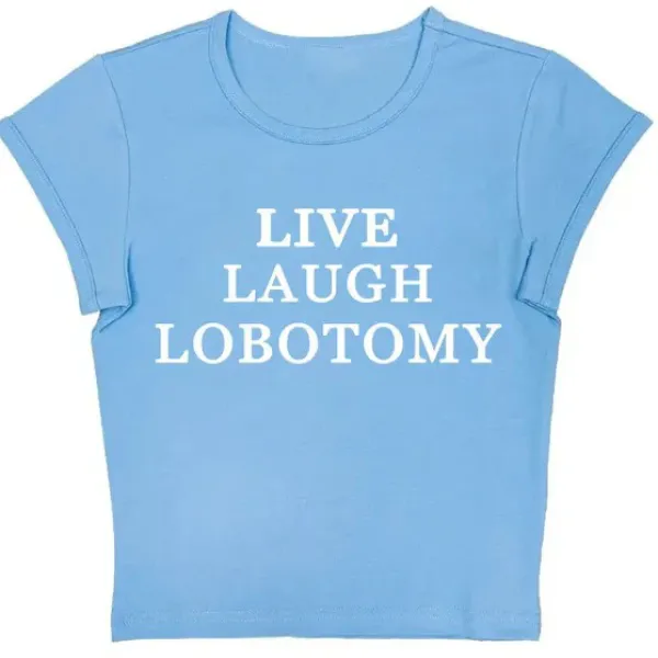 Y2K Tops|Aesthetic T-Shirts & Graphic Tees*Boogzel Clothing Live Laugh Baby Tee