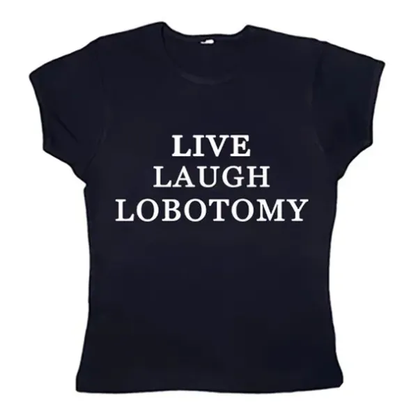 Y2K Tops|Aesthetic T-Shirts & Graphic Tees*Boogzel Clothing Live Laugh Baby Tee