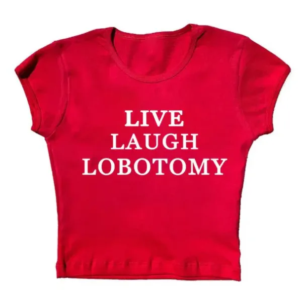 Y2K Tops|Aesthetic T-Shirts & Graphic Tees*Boogzel Clothing Live Laugh Baby Tee