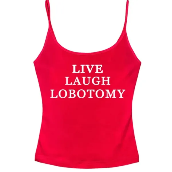 Y2K Tops|Aesthetic T-Shirts & Graphic Tees*Boogzel Clothing Live Laugh Skinny Tank