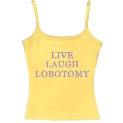 Y2K Tops|Aesthetic T-Shirts & Graphic Tees*Boogzel Clothing Live Laugh Skinny Tank