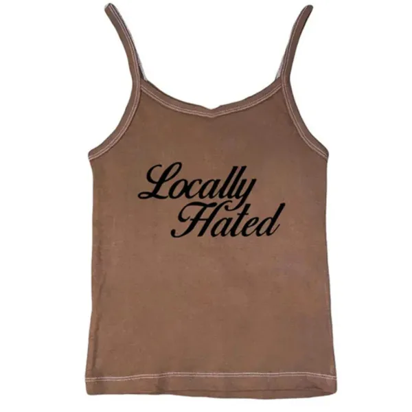 Y2K Tops*Boogzel Clothing Locally Hated Aesthetic Tank Top