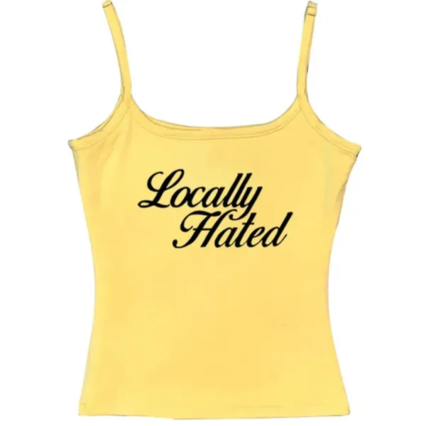 Y2K Tops*Boogzel Clothing Locally Hated Aesthetic Tank Top