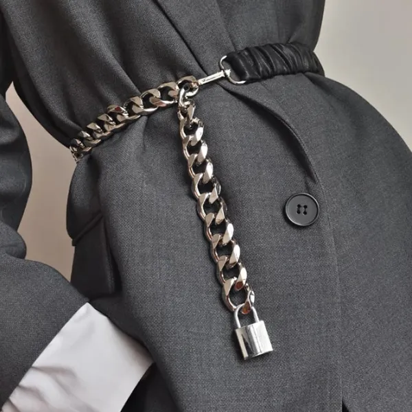 Belts & Chains|Necklaces & Chokers*Boogzel Clothing Lock Pendant Chain Belt