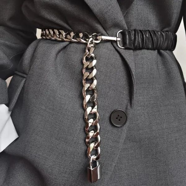 Belts & Chains|Necklaces & Chokers*Boogzel Clothing Lock Pendant Chain Belt