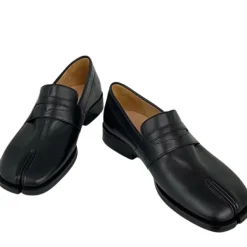 Classics|Split Toe Tabi Shoes*Boogzel Clothing London Bridge Split Toe Tabi Loafers Black