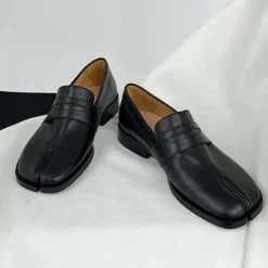 Classics|Split Toe Tabi Shoes*Boogzel Clothing London Bridge Split Toe Tabi Loafers Black