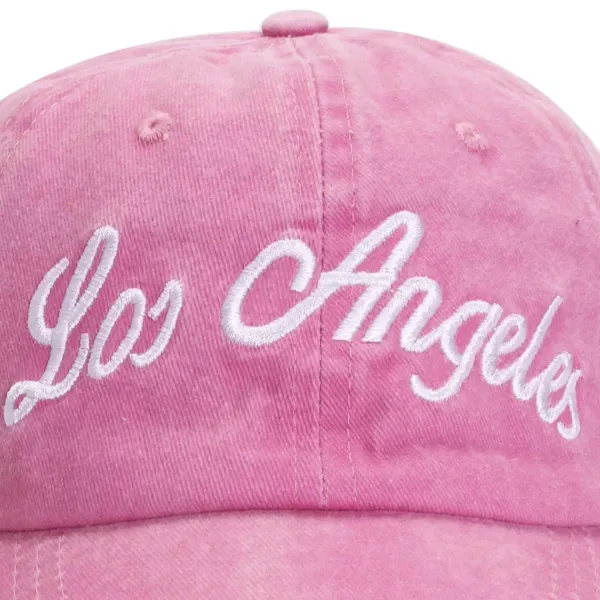 Hats*Boogzel Clothing Los Angeles Baseball Cap Pink