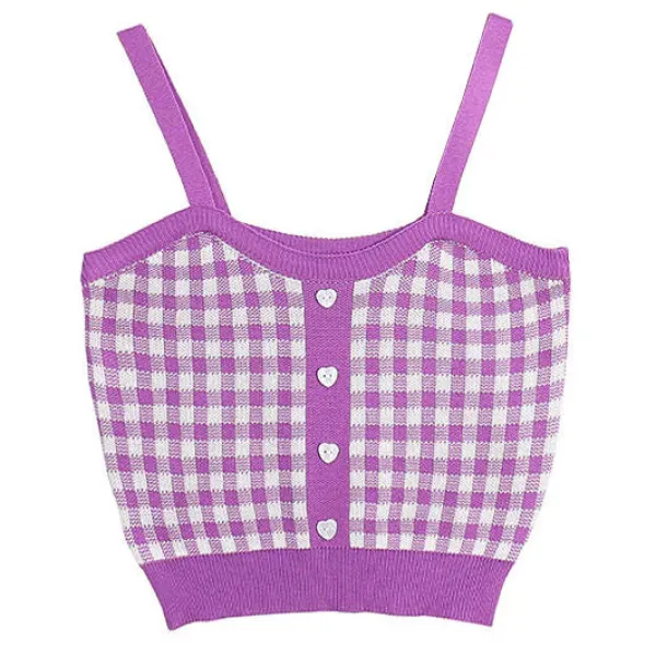 Crop Tops*Boogzel Clothing Love Addiction Plaid Top