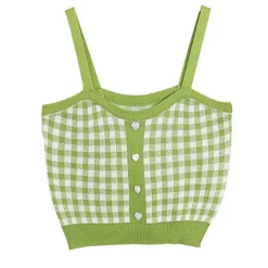 Crop Tops*Boogzel Clothing Love Addiction Plaid Top