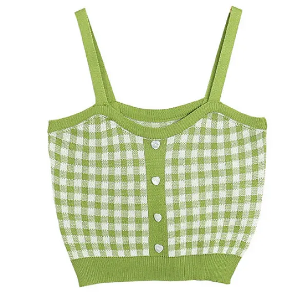 Crop Tops*Boogzel Clothing Love Addiction Plaid Top