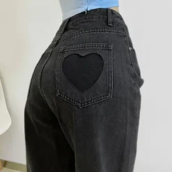Jeans*Boogzel Clothing Love Bites Gradient Jeans Black