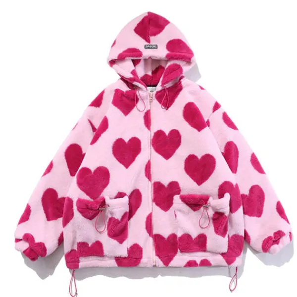 Coats & Jackets*Boogzel Clothing Love Bites Hooded Jacket