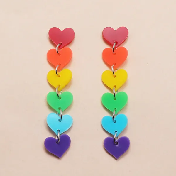 Earrings*Boogzel Clothing Love is Love Earrings Rainbow