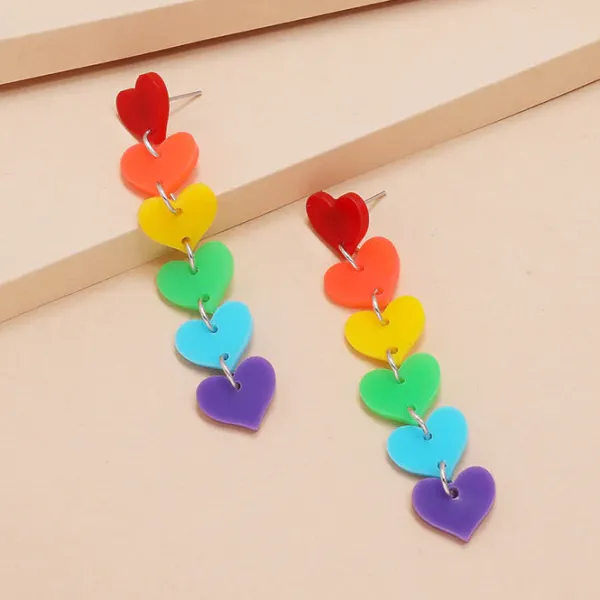 Earrings*Boogzel Clothing Love is Love Earrings Rainbow