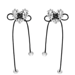 Earrings*Boogzel Clothing Love Me Tender Heart Earrings Silver