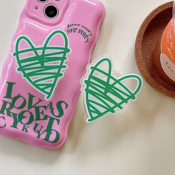 Iphone Cases*Boogzel Clothing Love Story Heart iPhone Case Pink