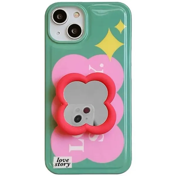 Iphone Cases*Boogzel Clothing Love Story iPhone Case Green/pink