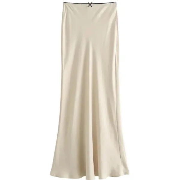 Skirts*Boogzel Clothing Low Waist Satin Maxi Skirt