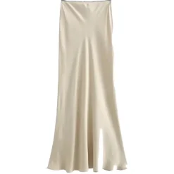 Skirts*Boogzel Clothing Low Waist Satin Maxi Skirt