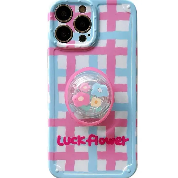 Iphone Cases*Boogzel Clothing Luck Flower iPhone Case Pink/blue