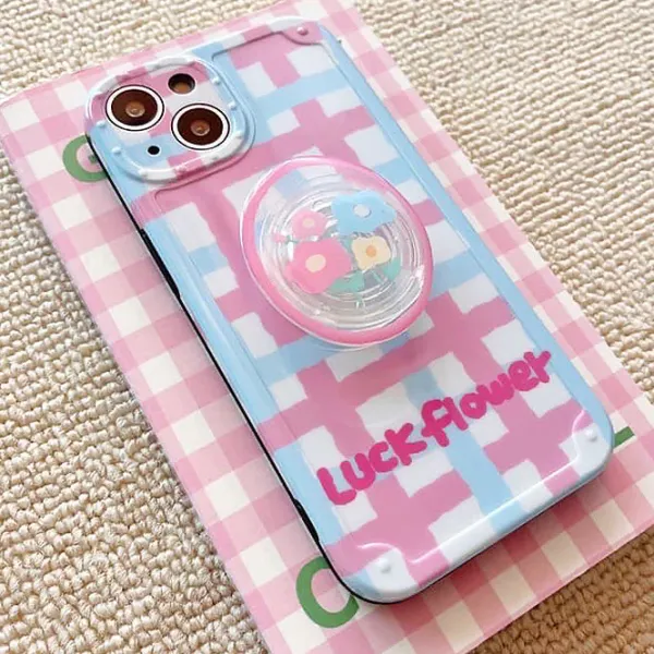 Iphone Cases*Boogzel Clothing Luck Flower iPhone Case Pink/blue