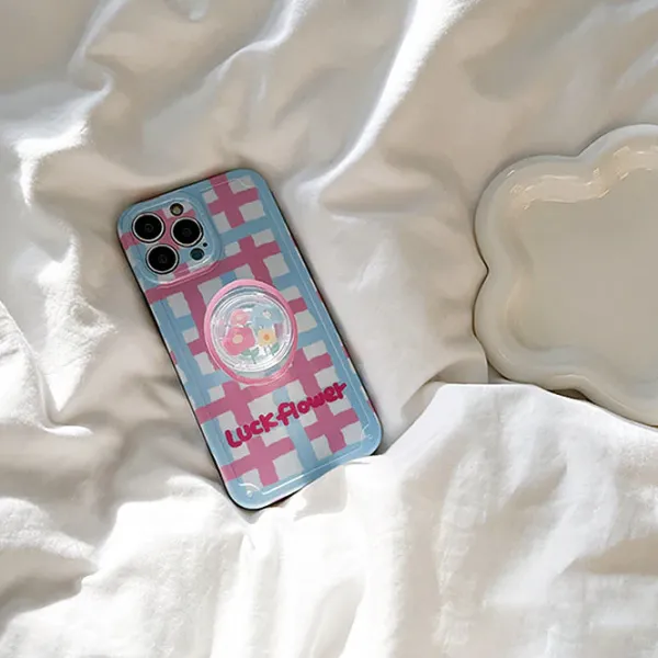 Iphone Cases*Boogzel Clothing Luck Flower iPhone Case Pink/blue