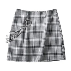 Skirts*Boogzel Clothing Main Interest Chain Skirt Grey