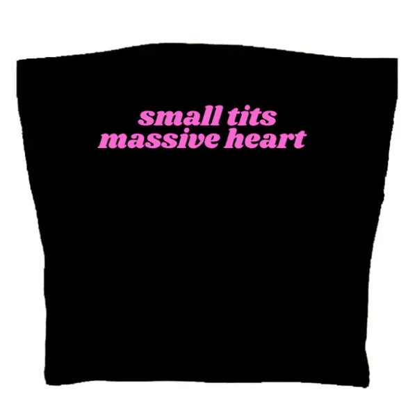 Y2K Tops*Boogzel Clothing Massive Heart Tube Top