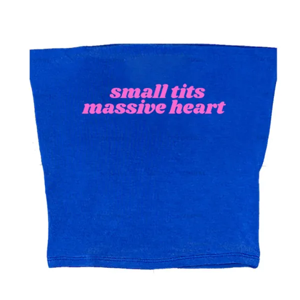Y2K Tops*Boogzel Clothing Massive Heart Tube Top