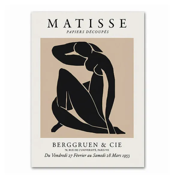 Posters / Tapestry*Boogzel Clothing Matisse The Cut-Outs Canvas Posters