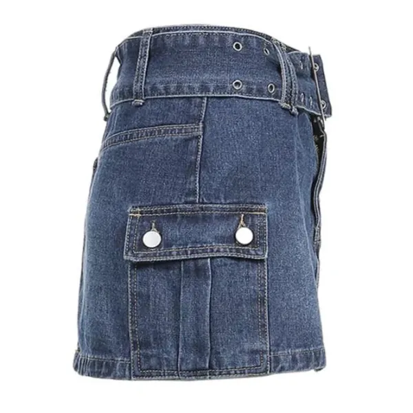 Skirts*Boogzel Clothing Mercury Rising Y2K Denim Skirt Blue