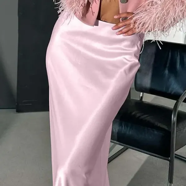 Skirts*Boogzel Clothing Mermaid Core Satin Maxi Skirt